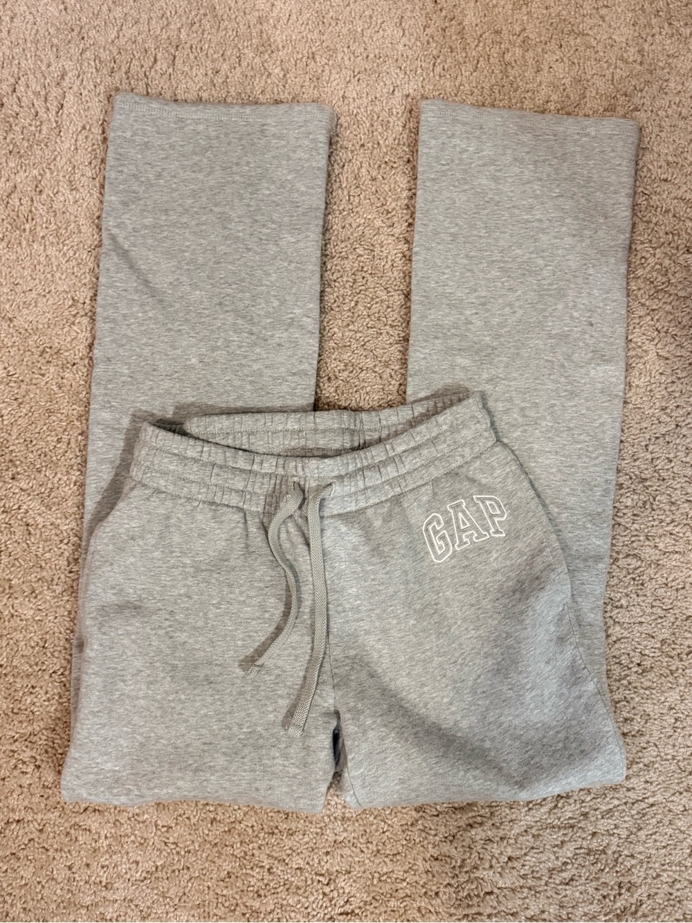GAP Gray Sweatpants with Drawstring Waist
